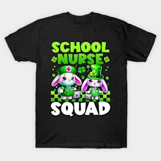 Cute Nurses Team school nurse squad Nurse st Patricks Day T-Shirt